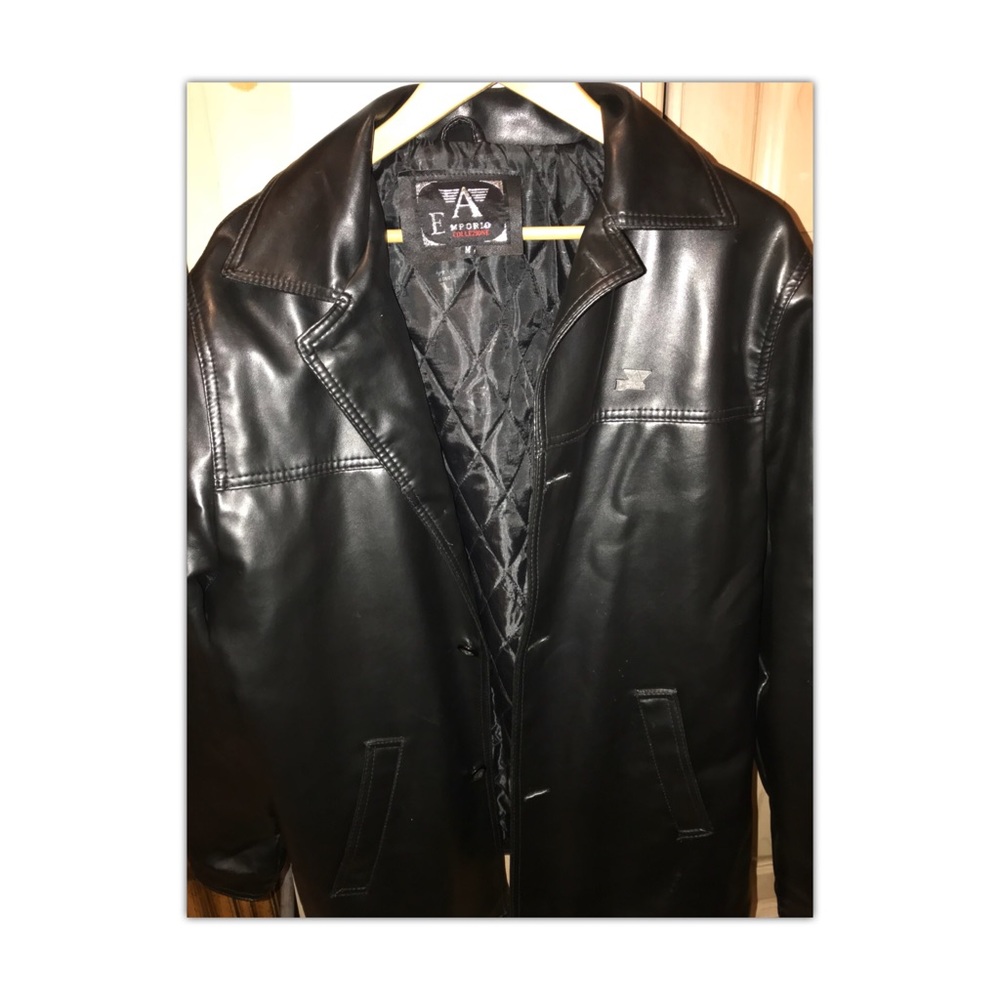 Vintage Leather Coat Jacket